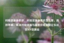 对接货源最低价，对接货源最低价怎么算，高效寻源，精准对接货源与最低价格策略亿乐社区SUP货源站