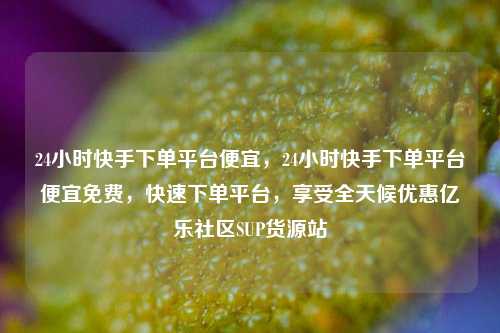 24小时快手下单平台便宜	，24小时快手下单平台便宜免费，快速下单平台，享受全天候优惠亿乐社区SUP货源站  第1张