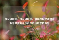 抖音刷粉丝，抖音刷粉丝，揭秘如何快速提升账号吸引力亿乐社区低价自营货源站